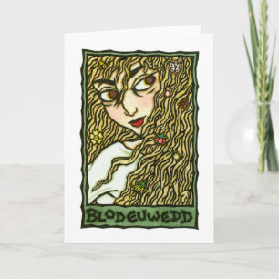 Blodeuwedd Greeting Card Kaart