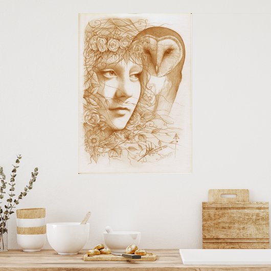 Blodeuwedd Poster (Keuken)