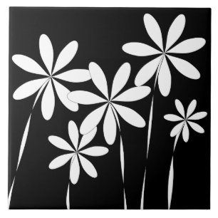 Bloed Bliss2 zwart-wit Tegeltje