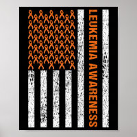Bloed Cancer Awareness Ribbon Oranje Leukemie AMER