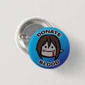 bloed doneren ronde button 3,2 cm (Voorkant /achterkant)