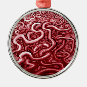 Bloed en darmen metalen ornament