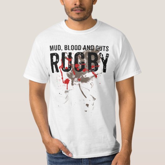 Bloed en darmen Rugby T-Shirt (Voorkant)
