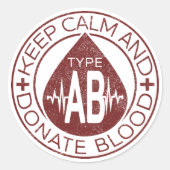 Bloed- en lymfestelsel- aandoeningen ronde sticker (Voorkant)