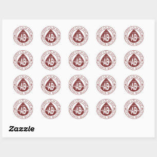 Bloed- en lymfestelsel- aandoeningen ronde sticker