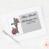 Bloed en Rozen Boek Bord Label (Envelop)