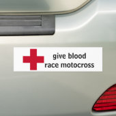 bloed geven bumpersticker (Op auto)
