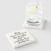 BLOED HET VOEDSEL VOOR ONS... STENEN ONDERZETTER (Zijkant)