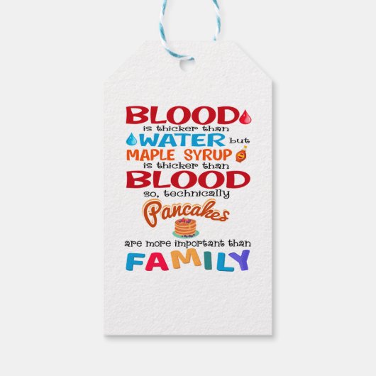 Bloed is dikker dan water maar mazelen cadeaulabel (Achterkant)