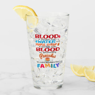 Bloed is dikker dan water maar mazelen glas