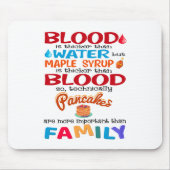 Bloed is dikker dan water maar mazelen muismat (Voorkant)