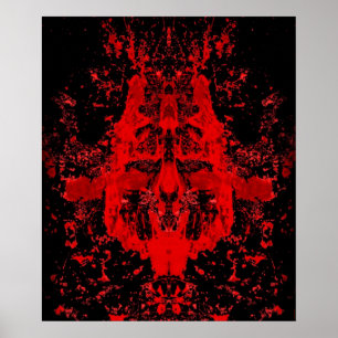 Bloed King Mask of Horror Poster