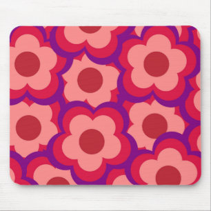Bloed kleurenpatroon Hippie Flower Muismat