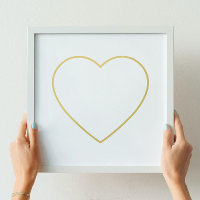 Bloed Line Gold Heart