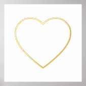 Bloed Line Gold Heart Folie Afdrukken (Voorkant)
