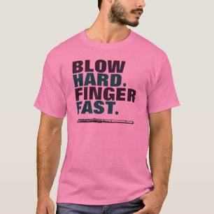 Bloed met vaste vinger t-shirt