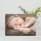 BLOED Moderne aankondigingen van de geboorte (Staand voorkant)