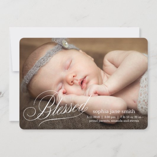 BLOED Moderne aankondigingen van de geboorte (Voorkant)