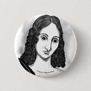 Bloed op de maan Mary Shelley Artwork Ronde Button 5,7 Cm