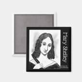 Bloed op de maan | Mary Shelley Magneet (Voorkant / Achterkant)