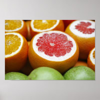 Bloed Oranje citrusvruchten Poster