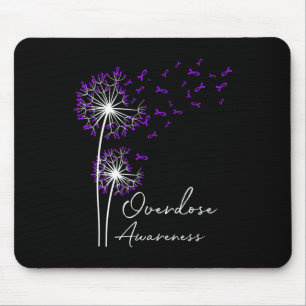 Bloed Paarse overdosis Dandelion Faith Hope Love A Muismat