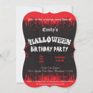 Bloed Red dark  halloween spooky Save The Date
