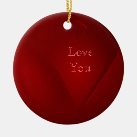 Bloed Red Hearts Ornament (Voorkant)