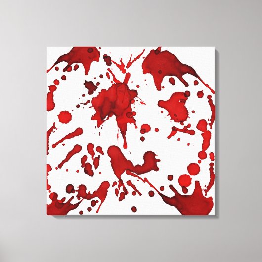 BLOED RED SPLATTER COLLAGE PRINT (Voorkant)