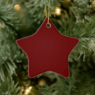 Bloed Red Star-Ornament Keramisch Ornament