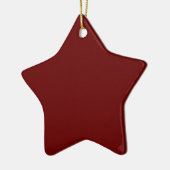 Bloed Red Star-Ornament Keramisch Ornament (Links)