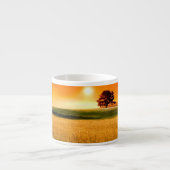 Bloed-rode zonnebank espresso kop (Voorkant)