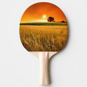 Bloed-rode Zonsondergang Tafeltennisbatje