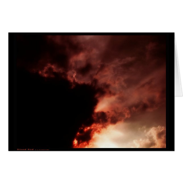 Bloed rood (kaart) (Voorkant Horizontaal)