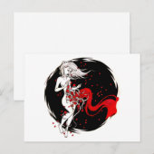 Bloed Rozen Briefkaart (Voorkant / Achterkant)