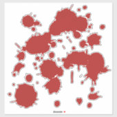 Bloed Splatter Halloween Sticker (Vel)