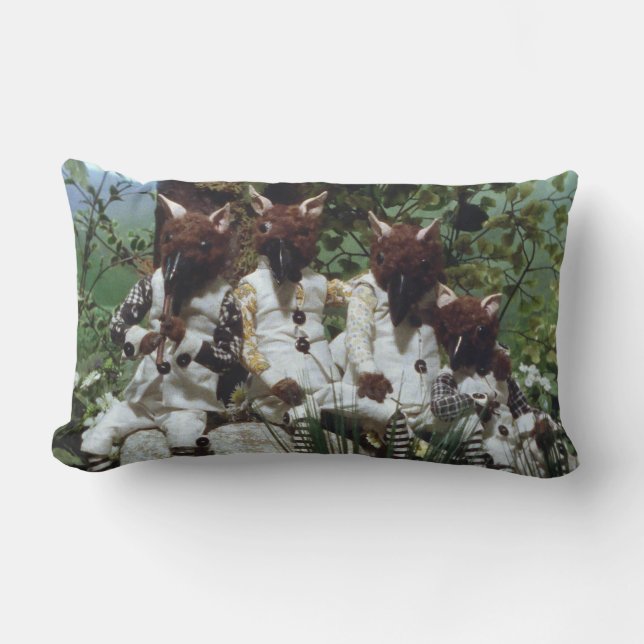 Bloed thee en rode string eiken bewoner kussen (Voorkant)