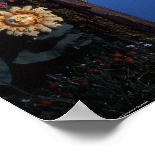 Bloed thee en rode string pop in de boom print (Hoek)