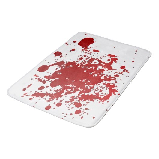 Bloed van Bathmat Halloween stroomt bloederig Badmat (Gekanteld)