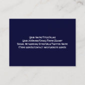 Bloed van de anciënten visitekaartje (Achterkant)