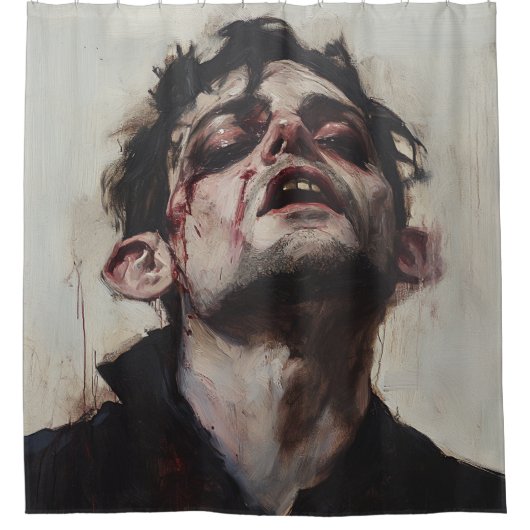 🩸 bloed van het koor douchegordijn (Voorkant)