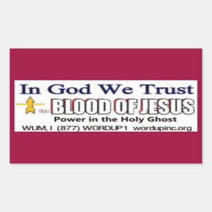 Bloed van Jesus Sticker