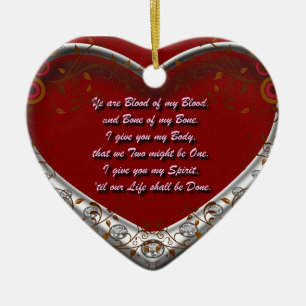Bloed van mijn bloed: Schots Gaelic Marriage Oath  Keramisch Ornament