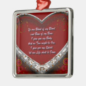 Bloed van mijn bloed: Scot Highland Marriage Oath Metalen Ornament (Links)