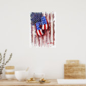 Bloed, wit en blauw (American Boxing Tradition) Poster (Keuken)