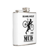 Bloed zweet en modder cyclocross heupfles (Rechts)