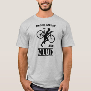 Bloed zweet en modder cyclocross t-shirt