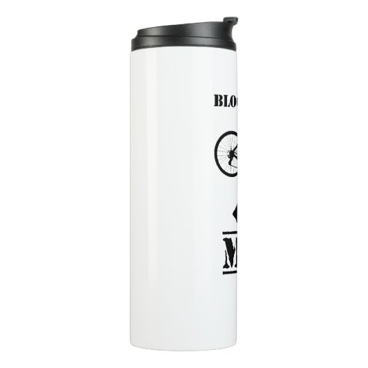 Bloed zweet en modder cyclocross thermosbeker (Gedraaid links)