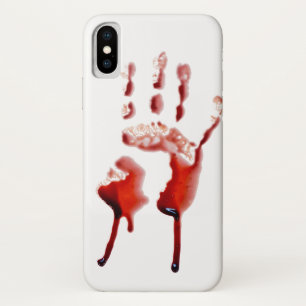 Bloedafdruk iPhone X Hoesje