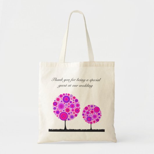 Bloedbad Paarse bruiloft Tote Bag (Voorkant)